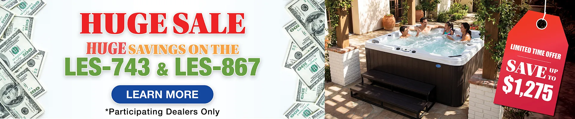 Calspas hot tub being used in a family setting - Sioux City